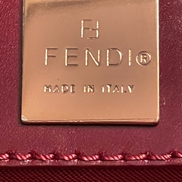 Fendi Red Suede Handbag SOLD - Picture 2 of 16